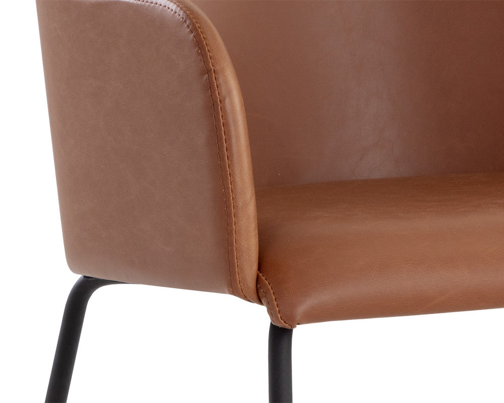 Sunpan - Junction Hensley Dining Armchair - Hazelnut - 109140 view 6