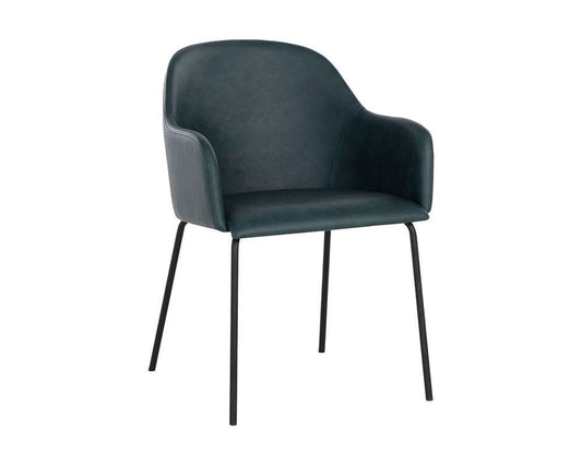 Sunpan - Junction Hensley Dining Armchair - Dark Teal - 109250 veiw 1