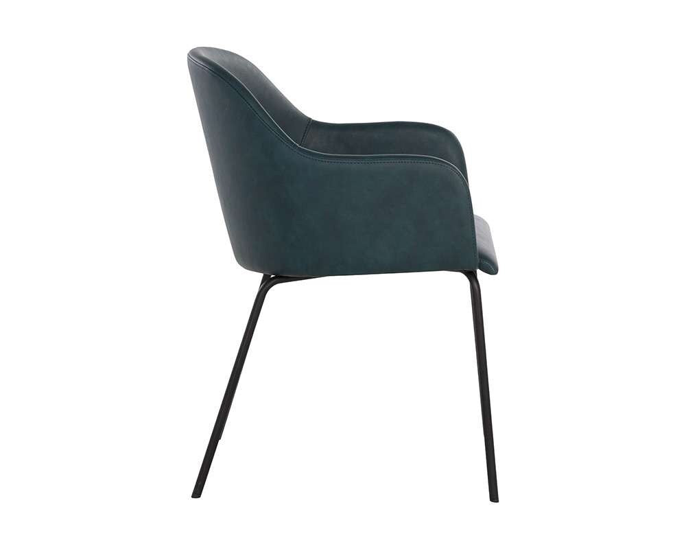 Sunpan - Junction Hensley Dining Armchair - Dark Teal - 109250 veiw 3
