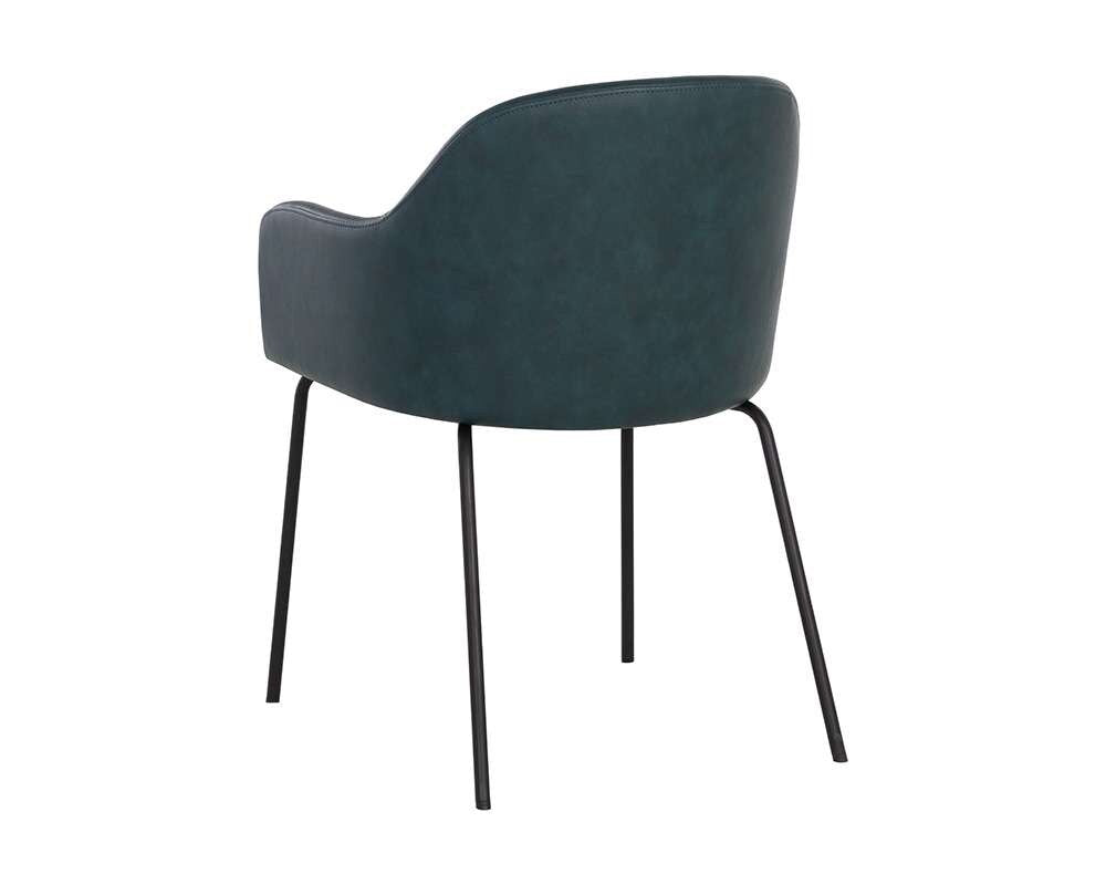 Sunpan - Junction Hensley Dining Armchair - Dark Teal - 109250 veiw 4