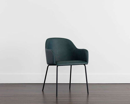 Sunpan - Junction Hensley Dining Armchair - Dark Teal - 109250 veiw 5