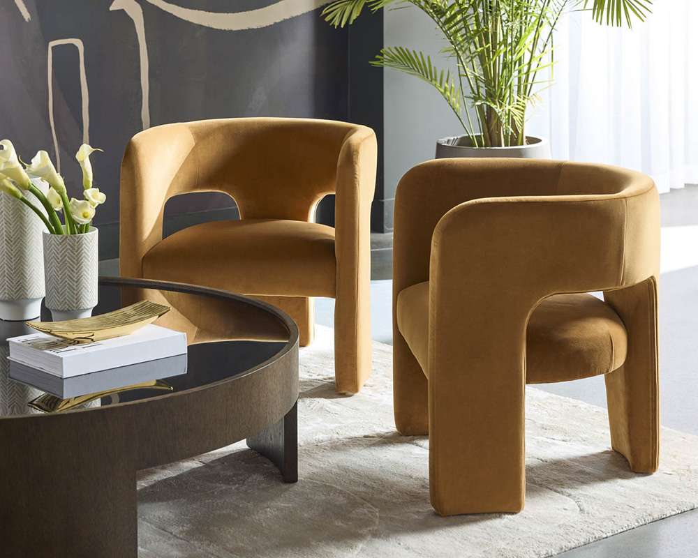 Sunpan - Isidore Lounge Chair - Meg Gold - 109720 veiw 5