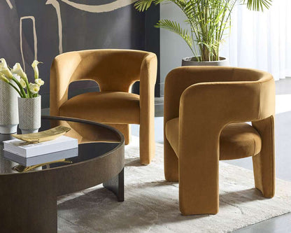 Sunpan - Isidore Lounge Chair - Meg Gold - 109720 veiw 5