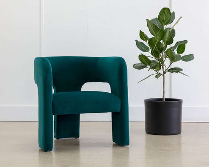 Sunpan - Isidore Lounge Chair - Meg Teal - 109721 veiw 5