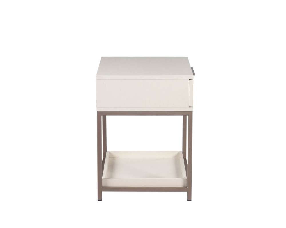 Sunpan - Artezia Rebel Nightstand Small - Champagne Gold - Cream - 108078 veiw 3