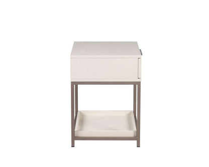 Sunpan - Artezia Rebel Nightstand Small - Champagne Gold - Cream - 108078 veiw 3