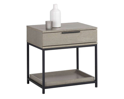Sunpan - Artezia Rebel Nightstand Small - Black - Taupe - 104608 veiw 1