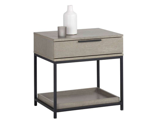 Sunpan - Artezia Rebel Nightstand Small - Black - Taupe - 104608 veiw 1