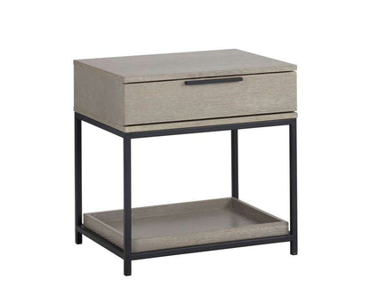 Sunpan - Artezia Rebel Nightstand Small - Black - Taupe - 104608 veiw 2