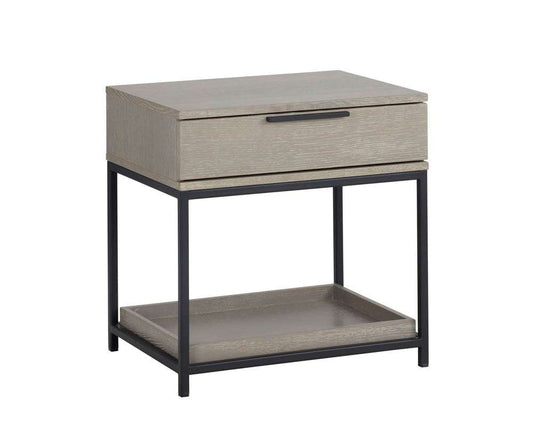 Sunpan - Artezia Rebel Nightstand Small - Black - Taupe - 104608 veiw 2