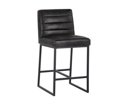 Sunpan - 5West Spyros Counter Stool - Coal Black - 103899 veiw 1