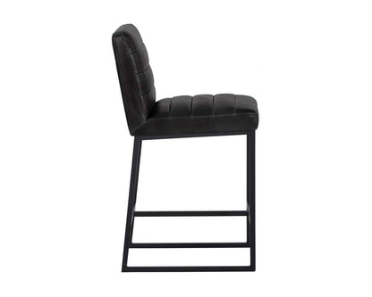Sunpan - 5West Spyros Counter Stool - Coal Black - 103899 veiw 2