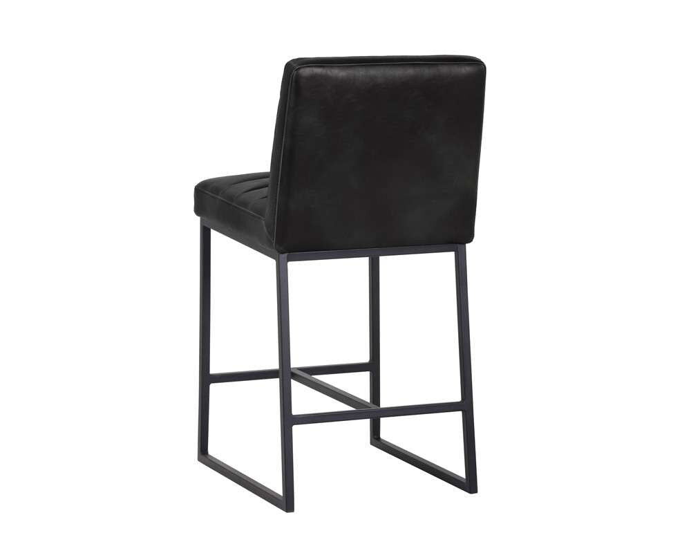 Sunpan - 5West Spyros Counter Stool - Coal Black - 103899 veiw 3