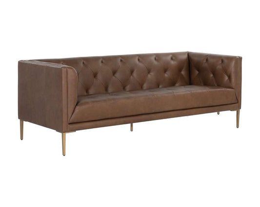 Sunpan - MIXT Westin Sofa - Vintage Caramel Leather - 106287 veiw 1