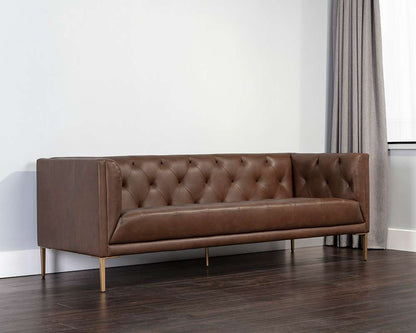 Sunpan - MIXT Westin Sofa - Vintage Caramel Leather - 106287 veiw 3
