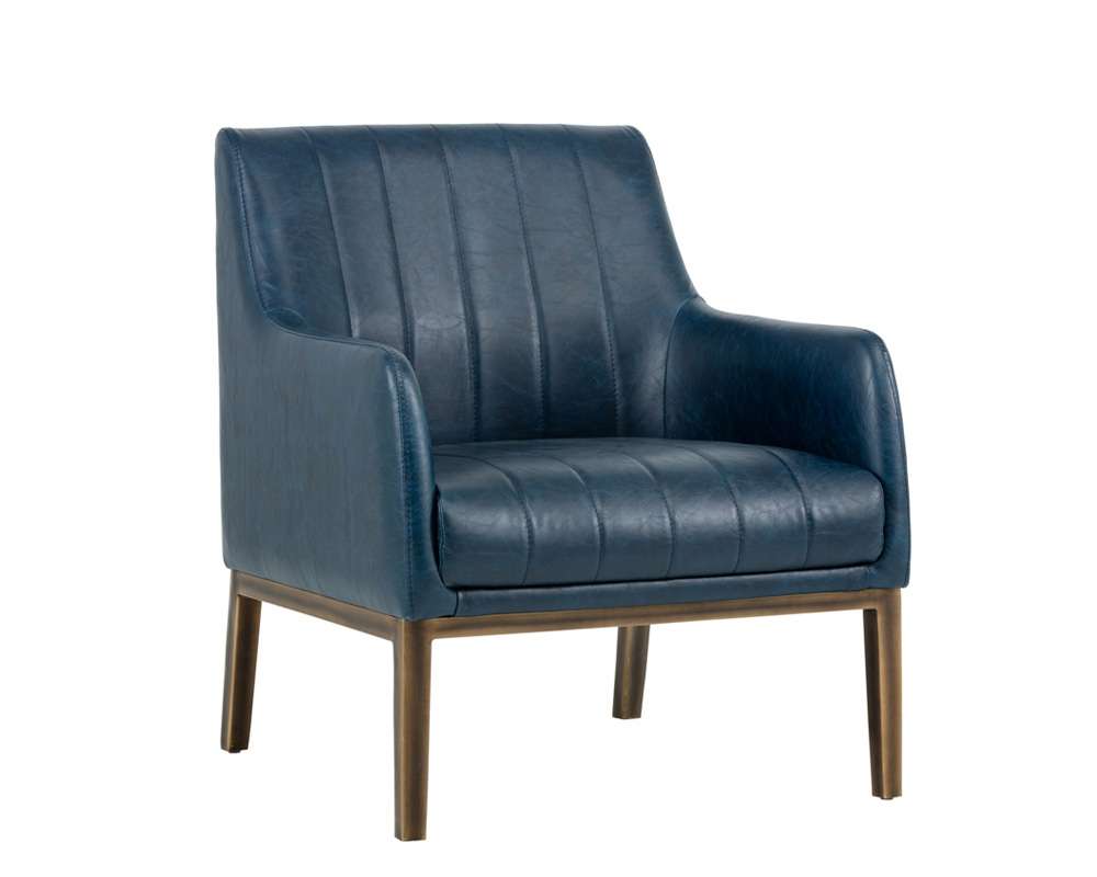 Sunpan - Irongate Wolfe Lounge Chair - Vintage Blue - 102580 veiw 1