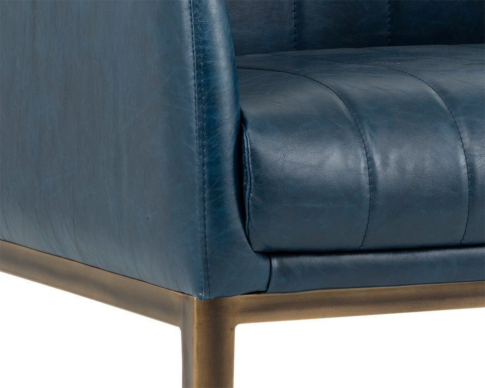 Sunpan - Irongate Wolfe Lounge Chair - Vintage Blue - 102580 view 5