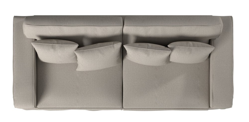 Sunset Trading - Americana Slipcover for Box Cushion Track Arm Sofa - Light Gray - SU-108500SC-220591 veiw 5