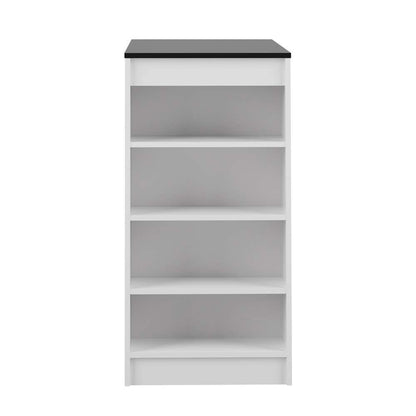 TEMAHOME - Aravis Dining Bar Table in White / Black - E8080A2176X00 veiw 2