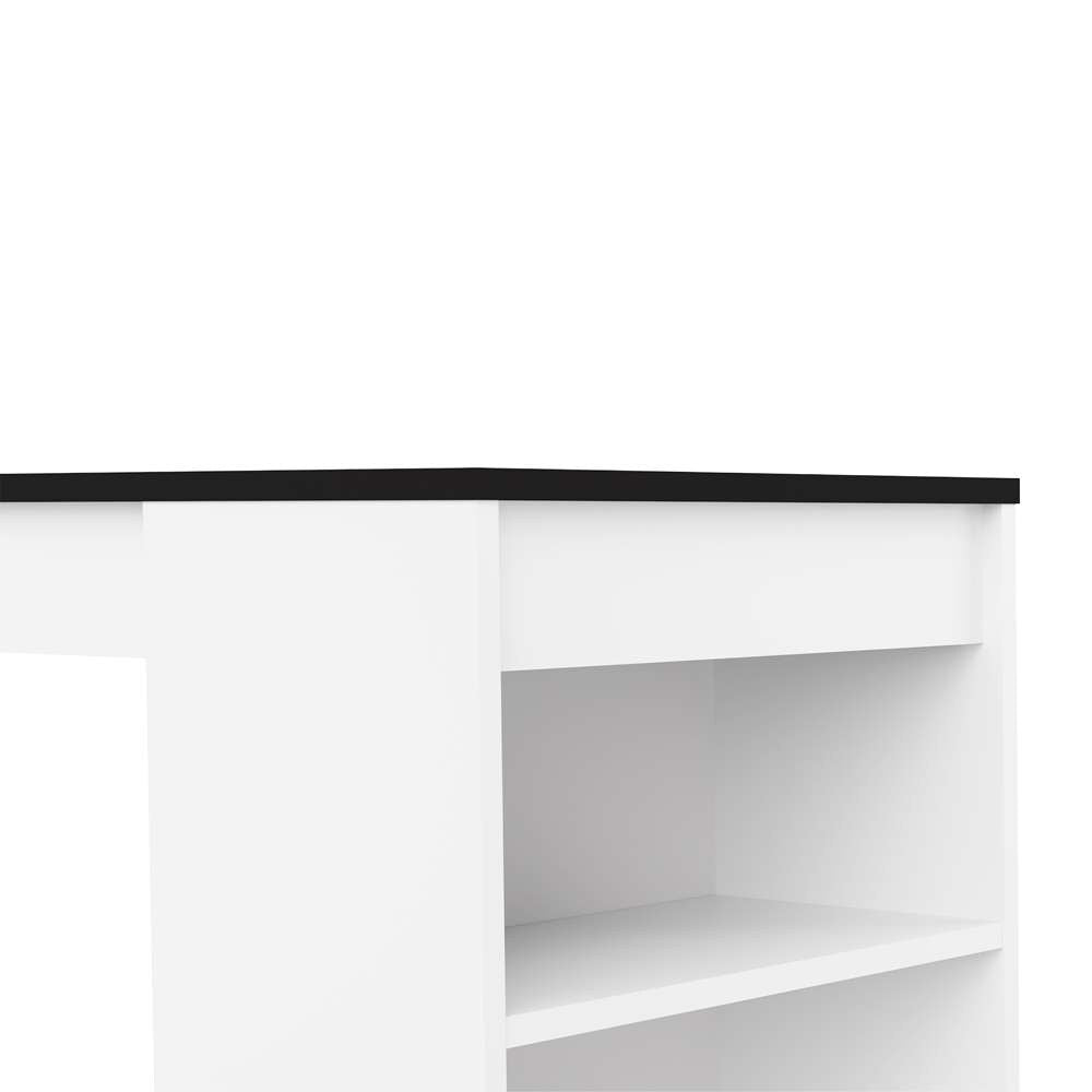 TEMAHOME - Aravis Dining Bar Table in White / Black - E8080A2176X00 veiw 5