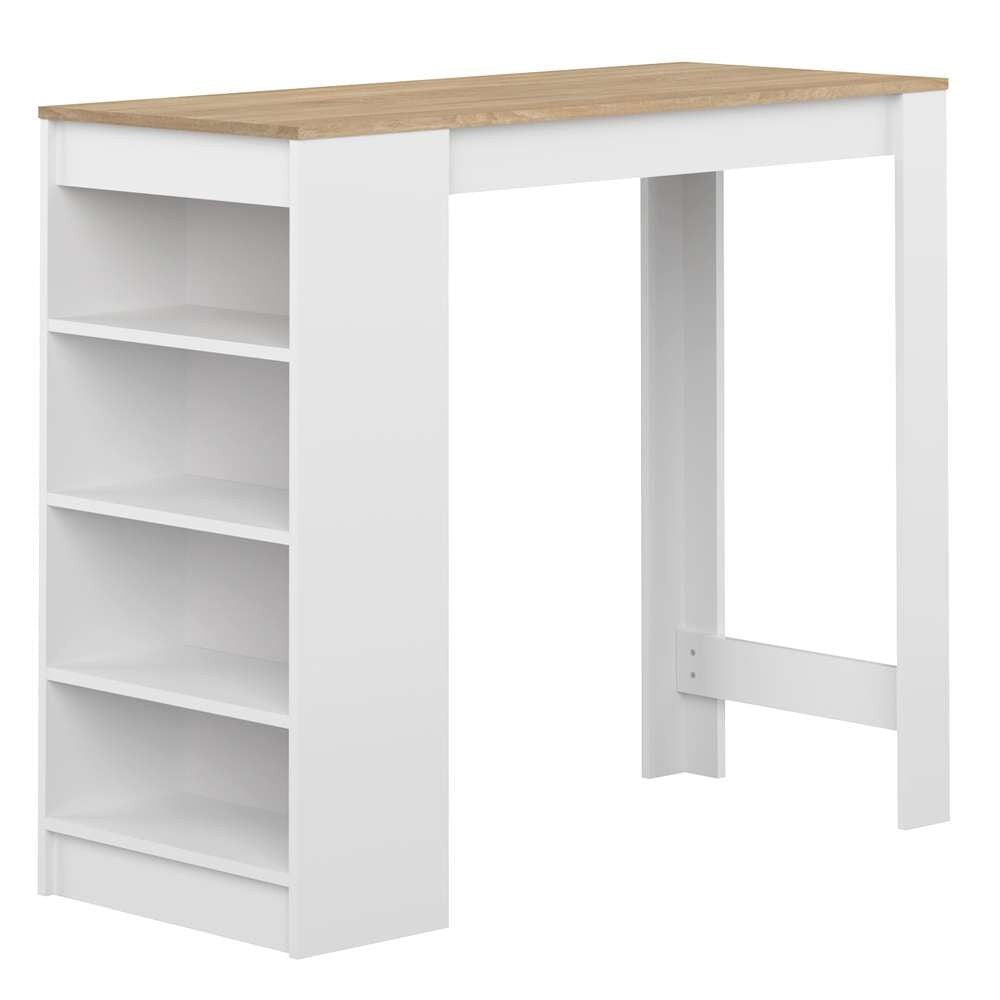 TEMAHOME - Aravis Dining Bar Table in White / Oak Color - E8080A2134X00 veiw 1