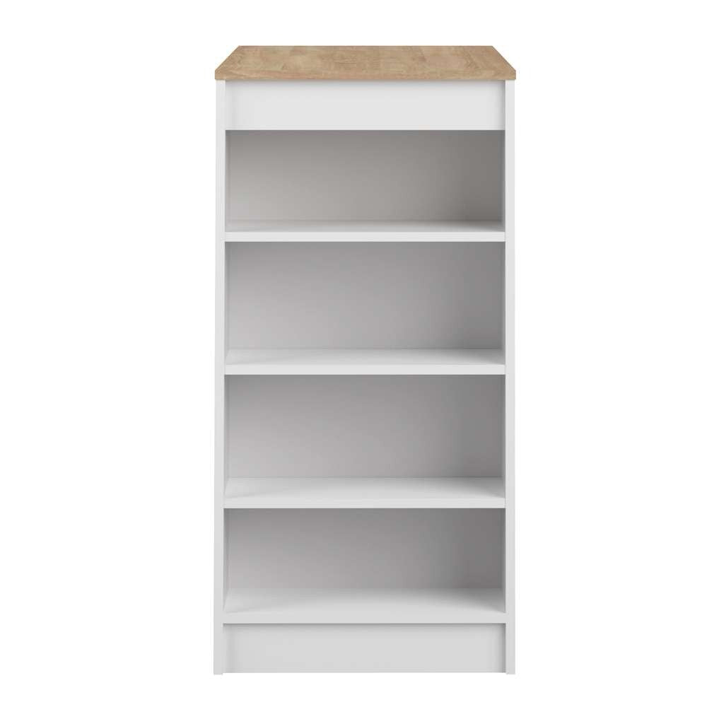TEMAHOME - Aravis Dining Bar Table in White / Oak Color - E8080A2134X00 veiw 3
