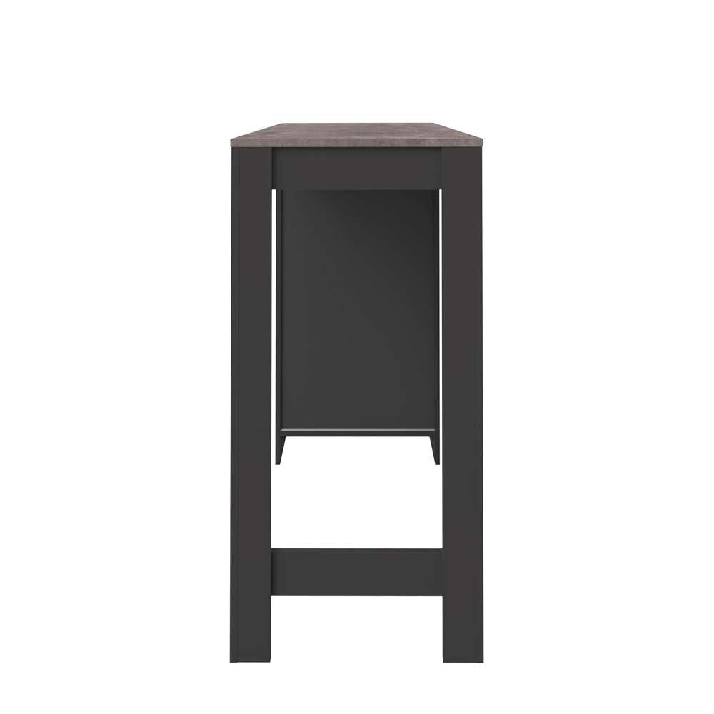 TEMAHOME - Aravis Dining Bar Table in Black / Concrete Look - E8080A7698X00 veiw 3