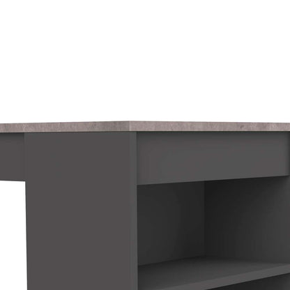 TEMAHOME - Aravis Dining Bar Table in Black / Concrete Look - E8080A7698X00 veiw 5