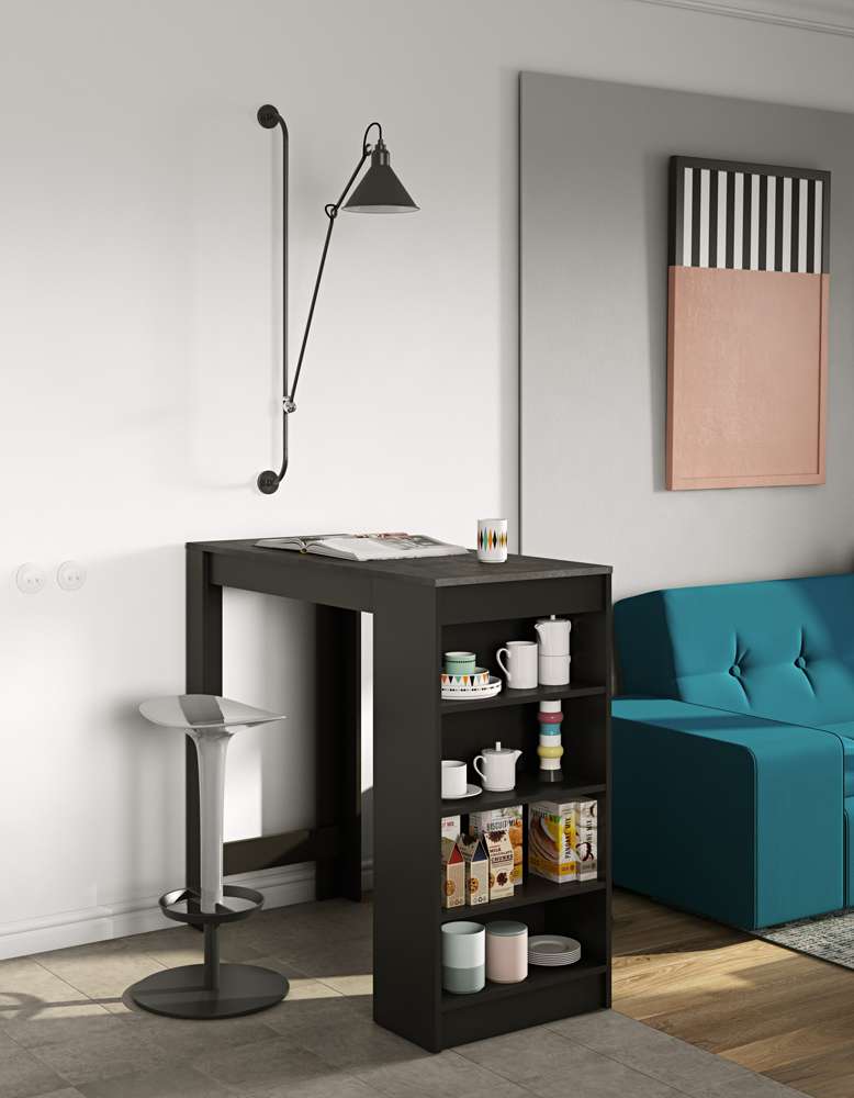 TEMAHOME - Aravis Dining Bar Table in Black / Concrete Look - E8080A7698X00 veiw 6
