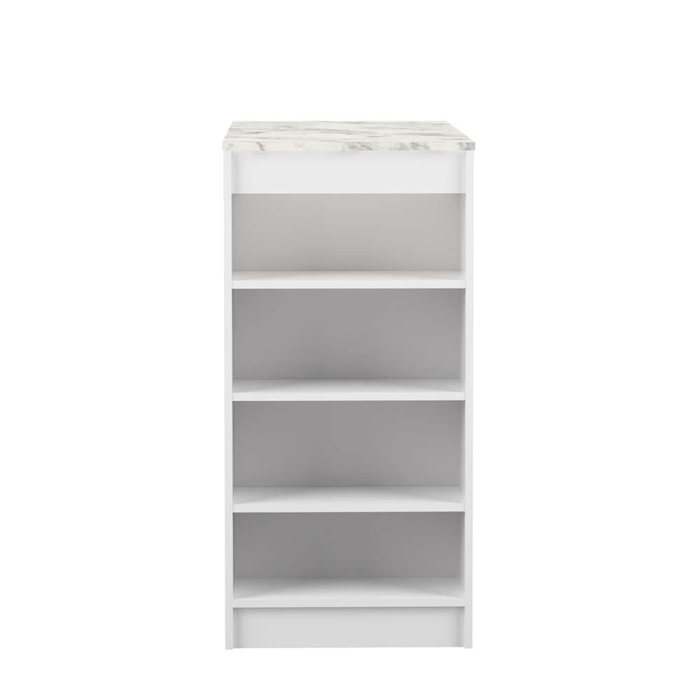 TEMAHOME - Aravis Dining Bar Table in White / White Marble Look - E8080A2145X00 veiw 2