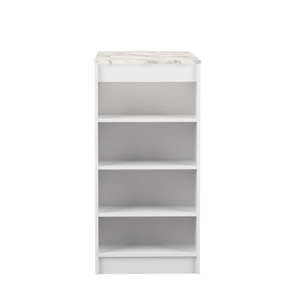 TEMAHOME - Aravis Dining Bar Table in White / White Marble Look - E8080A2145X00 veiw 2