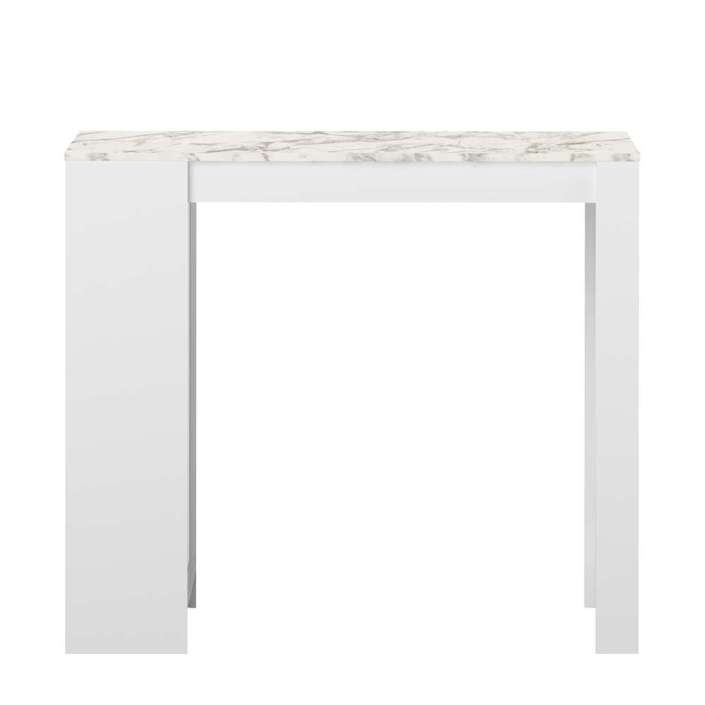 TEMAHOME - Aravis Dining Bar Table in White / White Marble Look - E8080A2145X00 veiw 4