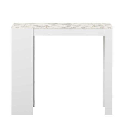 TEMAHOME - Aravis Dining Bar Table in White / White Marble Look - E8080A2145X00 veiw 4
