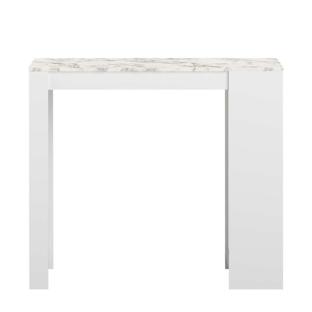 TEMAHOME - Aravis Dining Bar Table in White / White Marble Look - E8080A2145X00 veiw 5