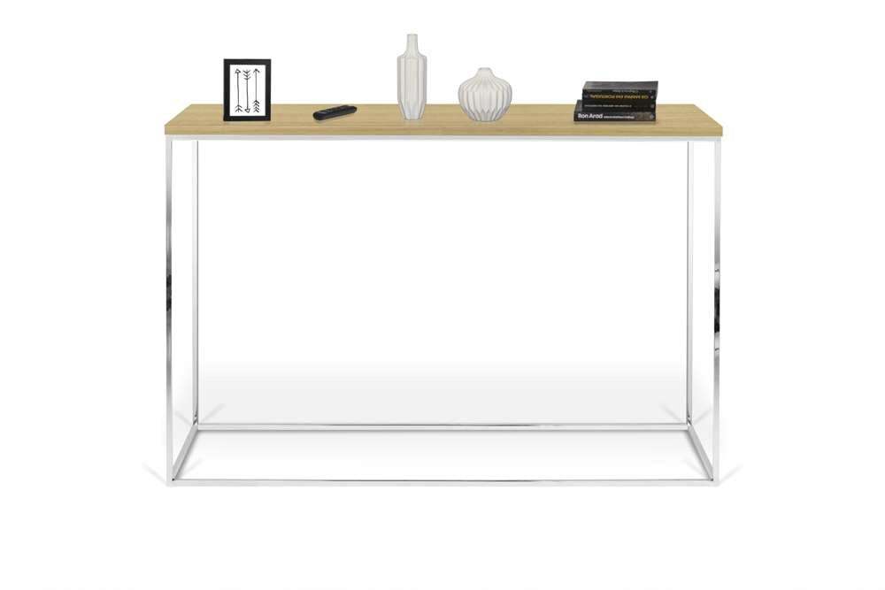 TEMAHOME - Gleam Console in Oak and Chrome - 9500629471 veiw 1