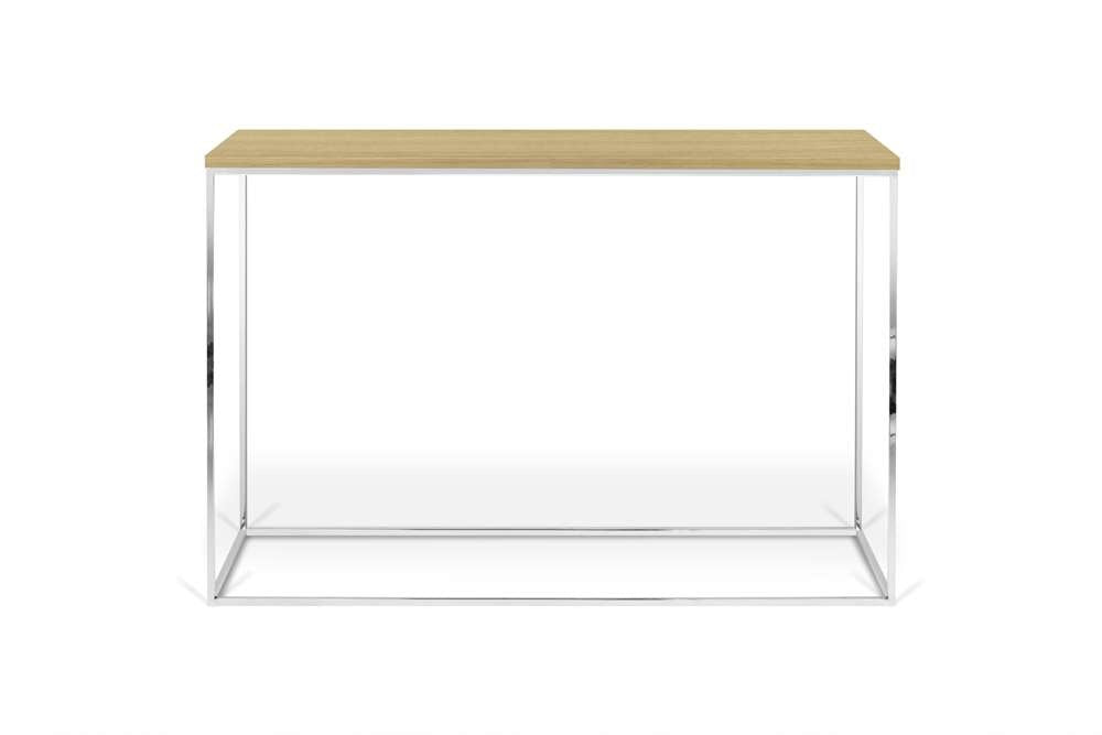 TEMAHOME - Gleam Console in Oak and Chrome - 9500629471 veiw 2