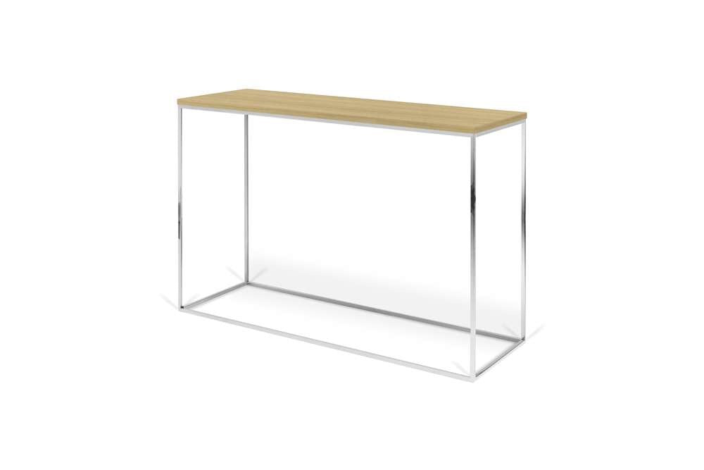 TEMAHOME - Gleam Console in Oak and Chrome - 9500629471 veiw 3