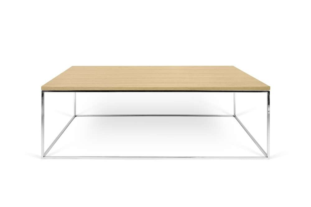 TEMAHOME - Gleam 47x30 Coffee Table  in Oak / Chrome - 9500626678 veiw 1