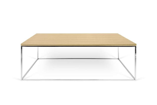 TEMAHOME - Gleam 47x30 Coffee Table  in Oak / Chrome - 9500626678 veiw 1