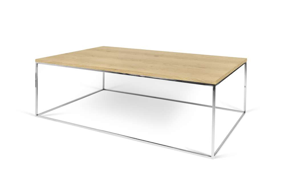 TEMAHOME - Gleam 47x30 Coffee Table  in Oak / Chrome - 9500626678 veiw 3