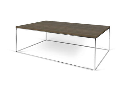 TEMAHOME - Gleam 47X30 Coffee Table in Walnut / Chrome - 9500629044 veiw 3