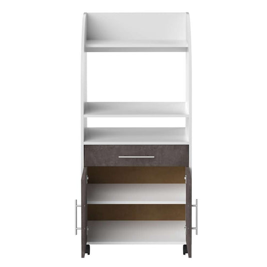TEMAHOME - Jeanne Kitchen Trolley in White / Concrete Look - E8071A2198A80 veiw 2