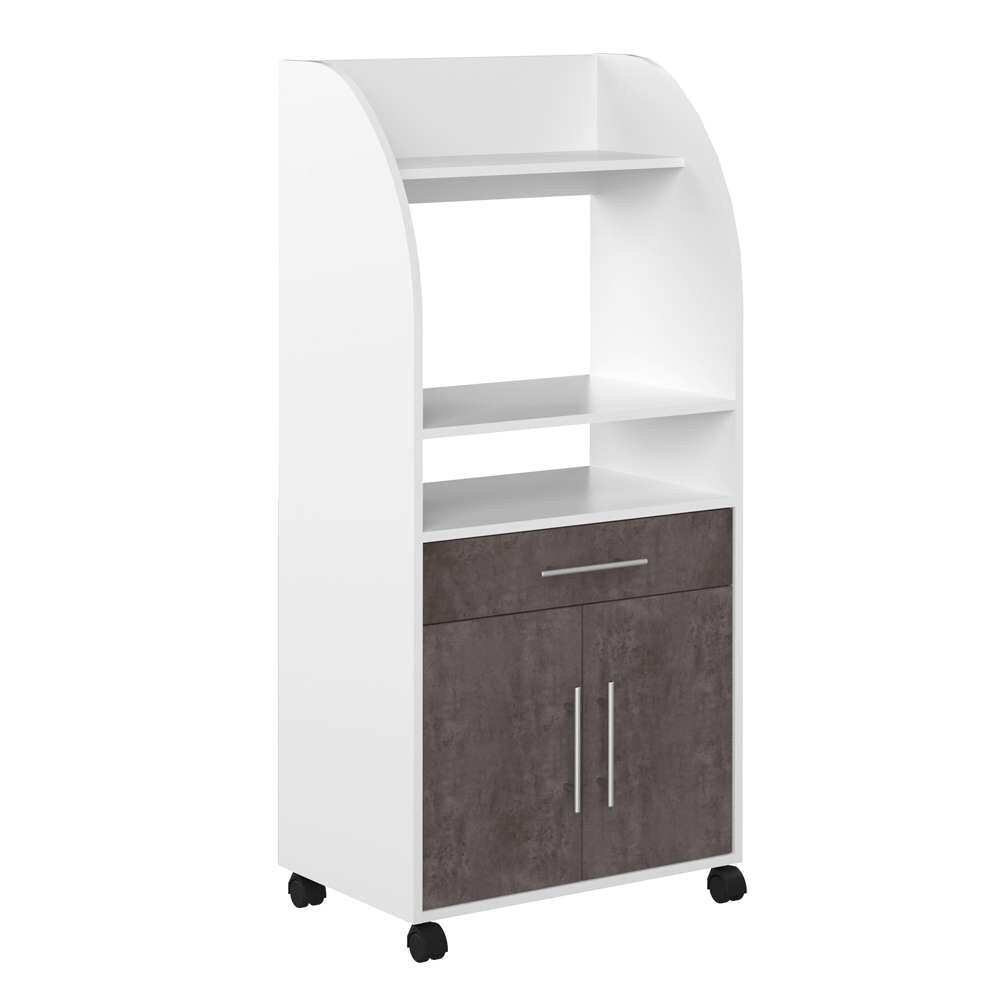 TEMAHOME - Jeanne Kitchen Trolley in White / Concrete Look - E8071A2198A80 veiw 4