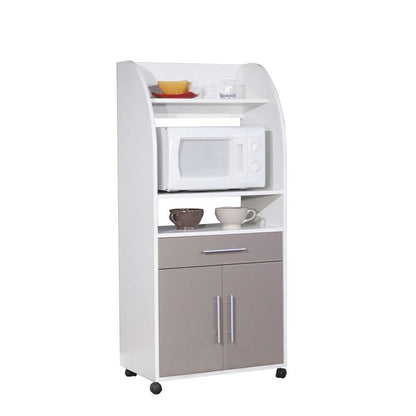 TEMAHOME - Jeanne Kitchen Trolley in White / Taupe - E8071A2191A80 veiw 1