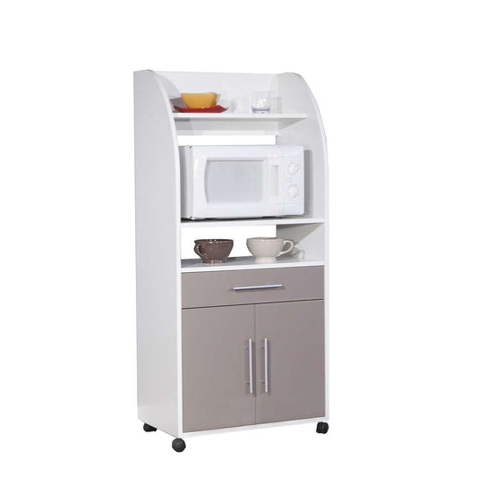TEMAHOME - Jeanne Kitchen Trolley in White / Taupe - E8071A2191A80 veiw 1