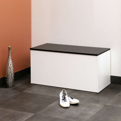 TEMAHOME - Knight Shoe Storage Bench in White / Black - E4007A2176A00 veiw 7