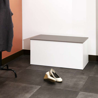 TEMAHOME - Knight Shoe Storage Bench in White / Taupe - E4007A2191A00 veiw 6