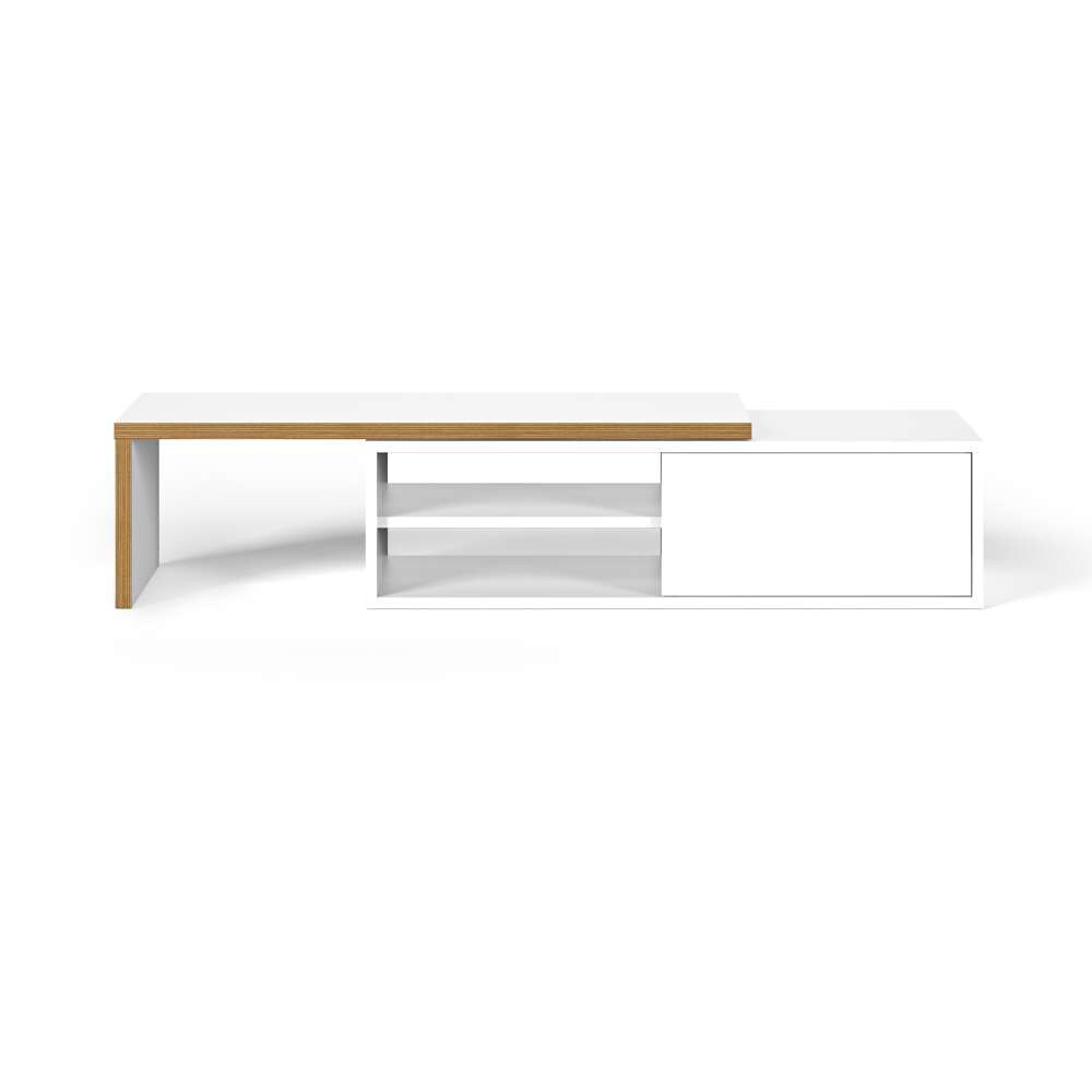 TEMAHOME - Move TV Table in Pure White & Plywood - 9000639197 veiw 3