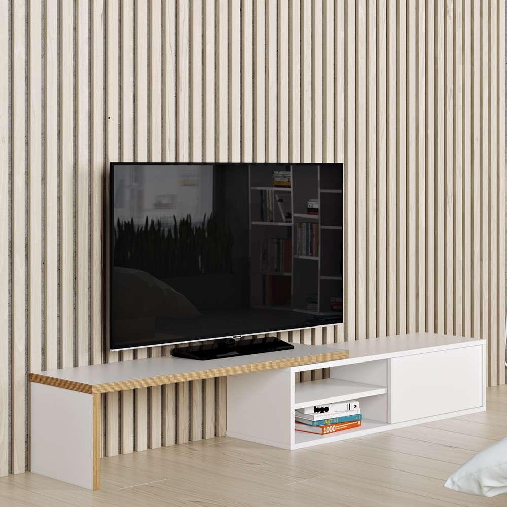 TEMAHOME - Move TV Table in Pure White & Plywood - 9000639197 veiw 6