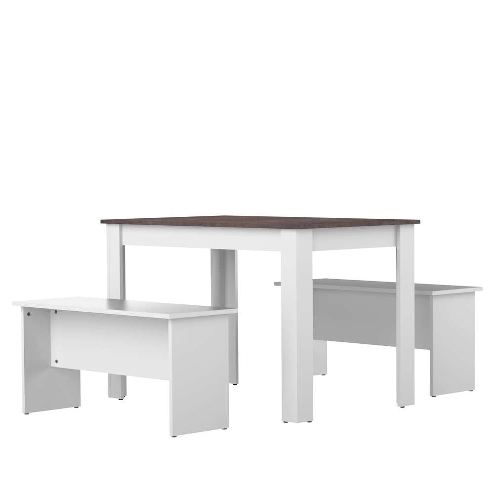TEMAHOME - Nice Dining Table with Benches in White / Concrete Look - E2281A2198X00 veiw 4